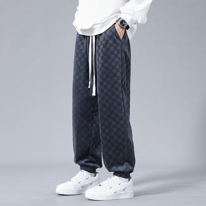 Andre Corduroy Checkered Joggers