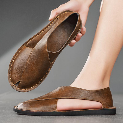 Sandalias de cuero auténtico Pelle Italiana