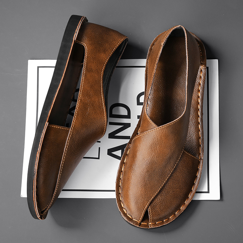 Sandalias de cuero auténtico Pelle Italiana