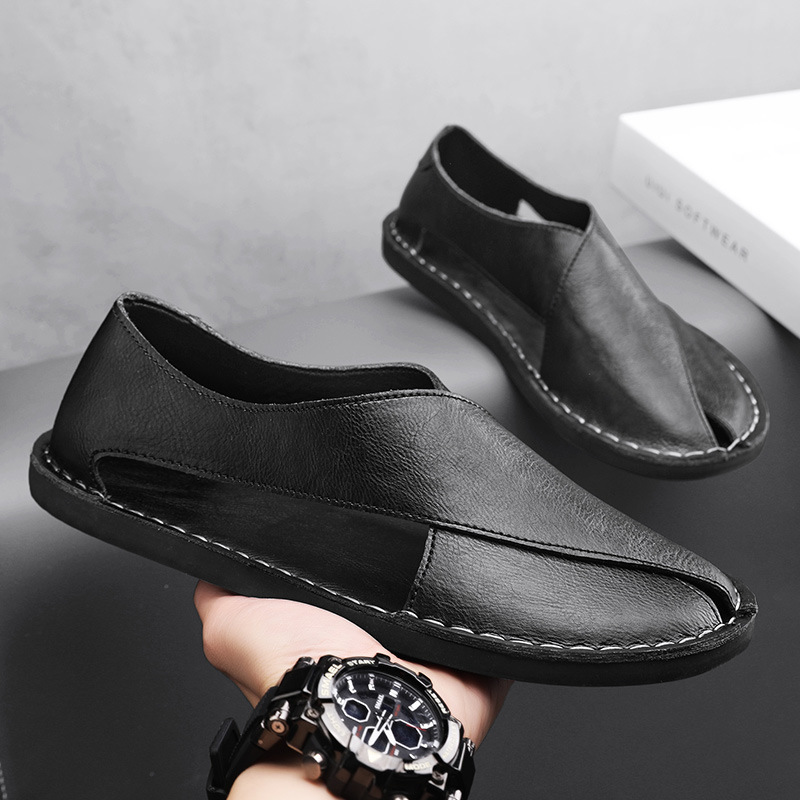 Sandalias de cuero auténtico Pelle Italiana