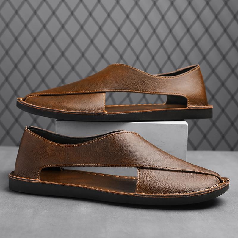 Sandalias de cuero auténtico Pelle Italiana