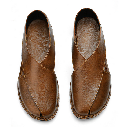 Lusso Italiana Sandalias de Cuero Genuino