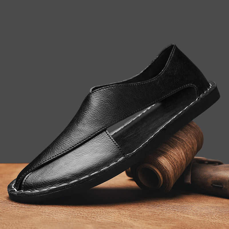 Sandalias de cuero auténtico Pelle Italiana