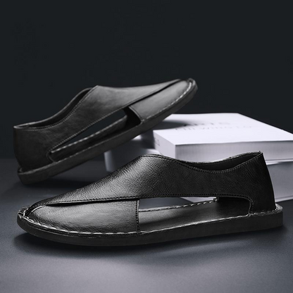 Sandalias de cuero auténtico Pelle Italiana