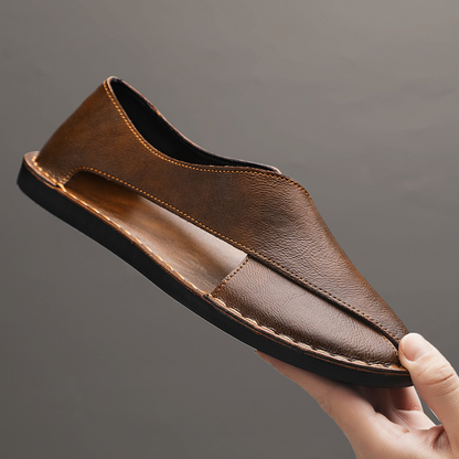Sandalias de cuero auténtico Pelle Italiana