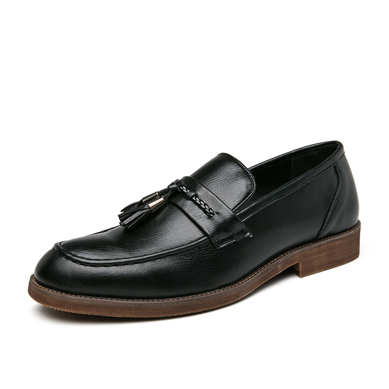 Lusso Italiana Leather Tassel Loafers