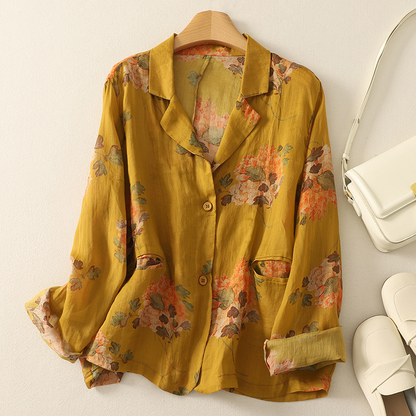 Lila Floral Blouse