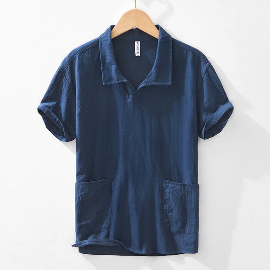 Camisa polo de lino Arlo
