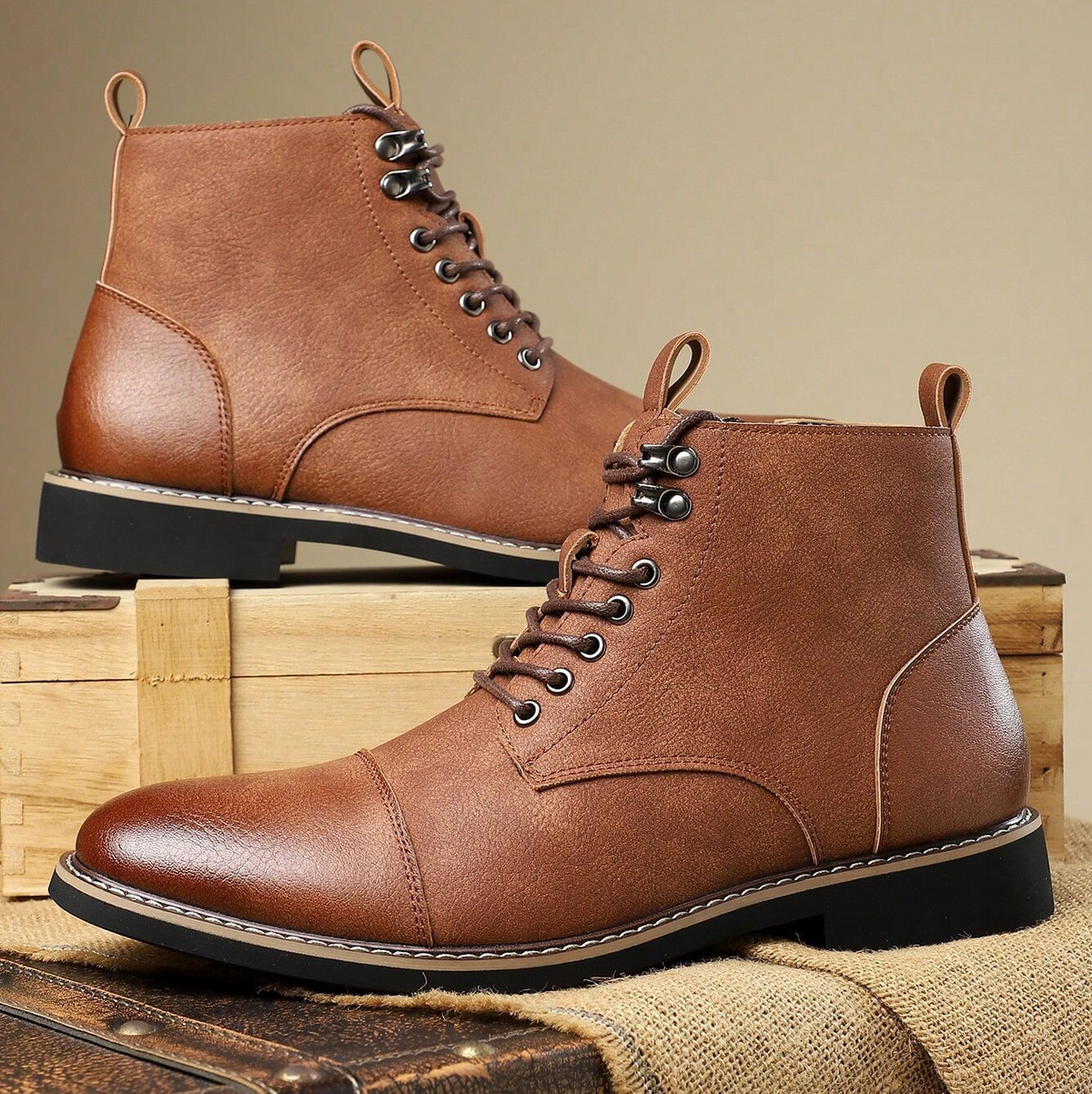 Hawkcrest Genuine Leather Boots