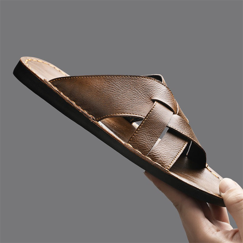 Sandalias de piel auténtica Giorgio Italiana