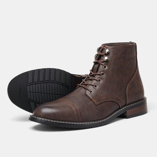 Botas Windsor de cuero auténtico