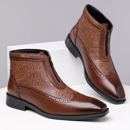 Botas de cuero de avestruz Belmont