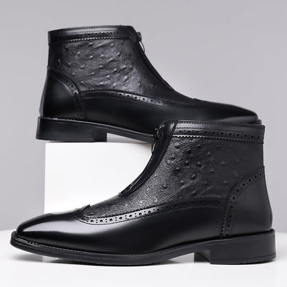 Botas de cuero de avestruz Belmont