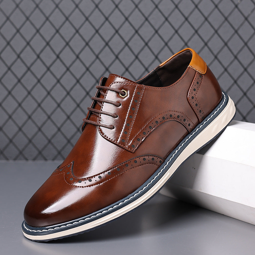 Luca Leather Brogue Sneakers