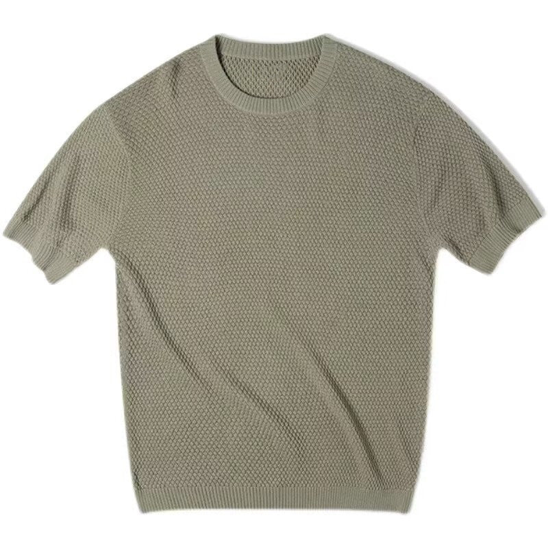 Camiseta oversize de punto tipo varsity