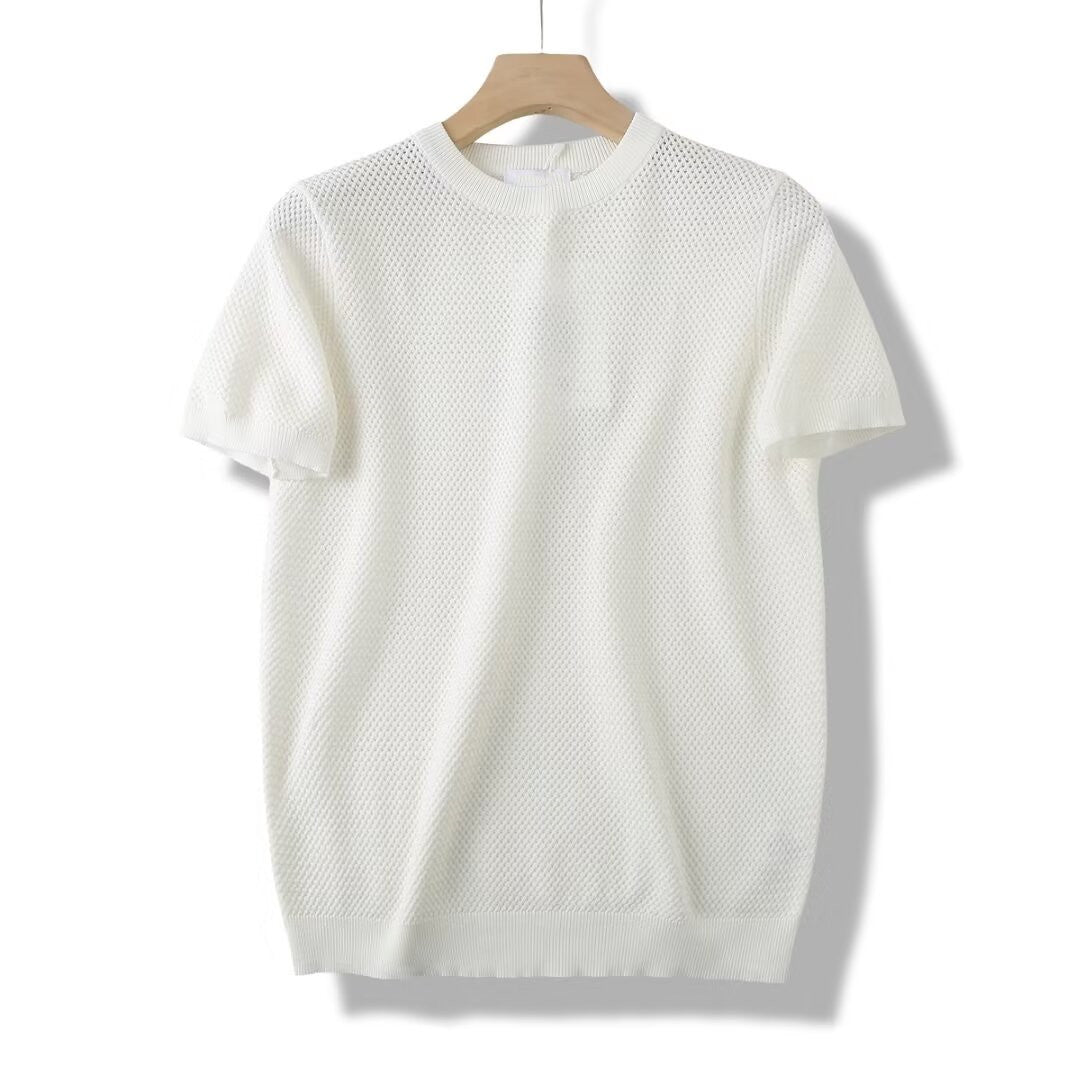 Camiseta oversize de punto tipo varsity