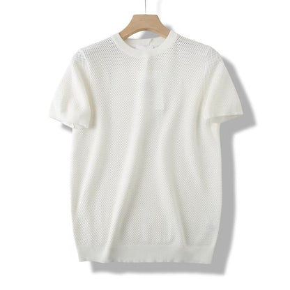 Camiseta oversize de punto tipo varsity