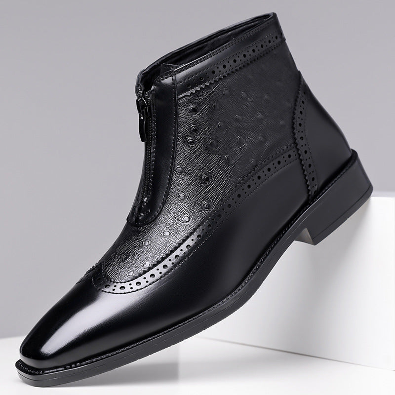 Botas de cuero de avestruz Belmont