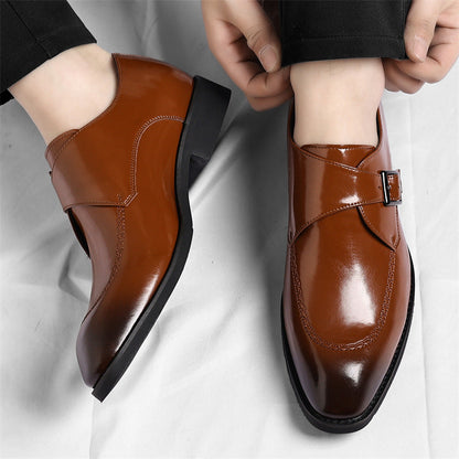 Danbury Leather Monk Strap Loafers
