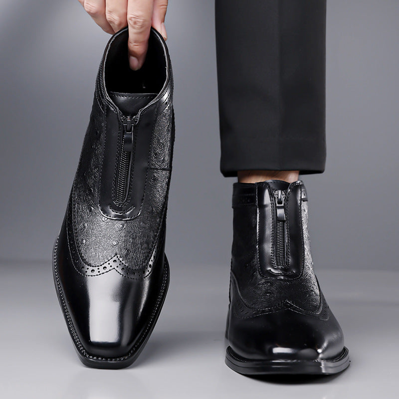 Botas de cuero de avestruz Belmont