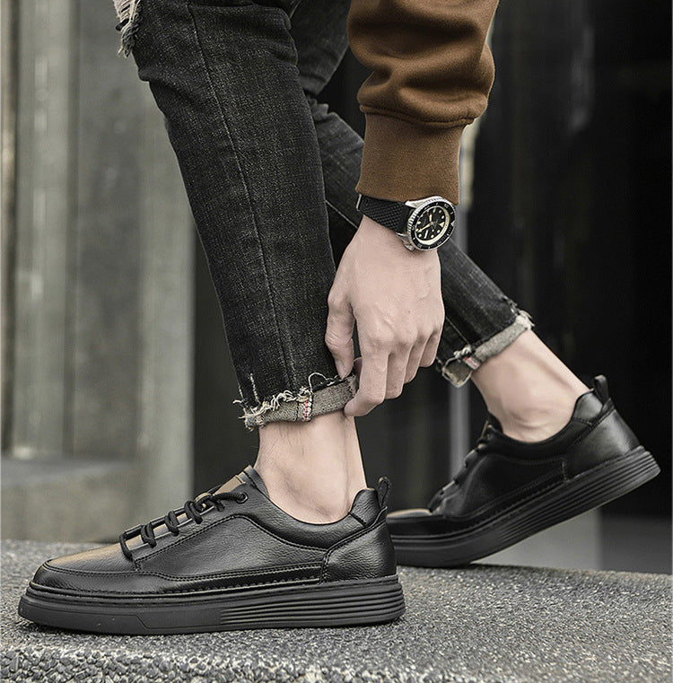 Zapatillas de cuero genuino Roma Italiana