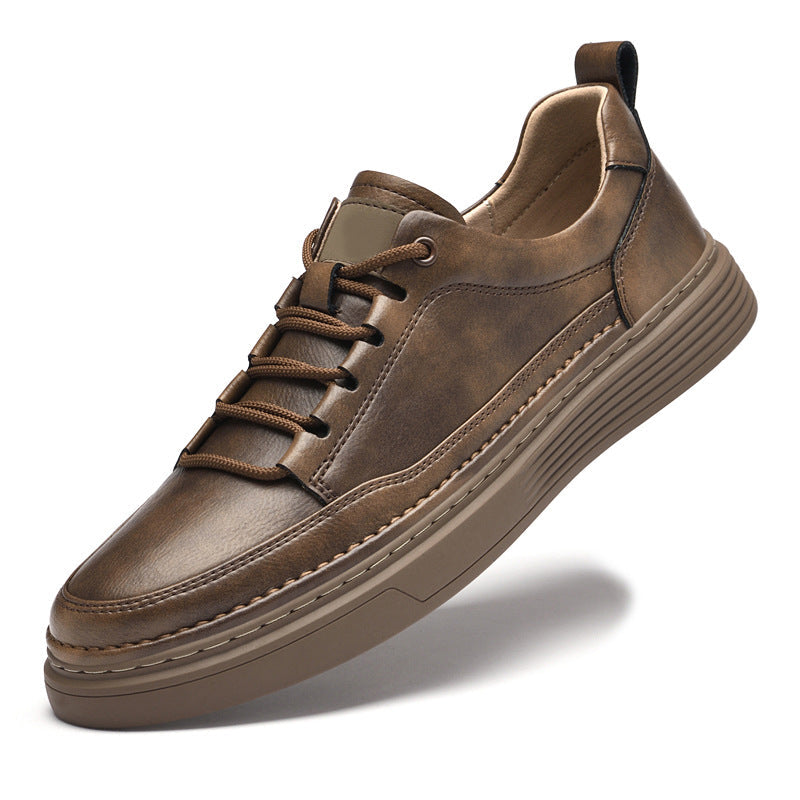 Zapatillas de cuero genuino Roma Italiana