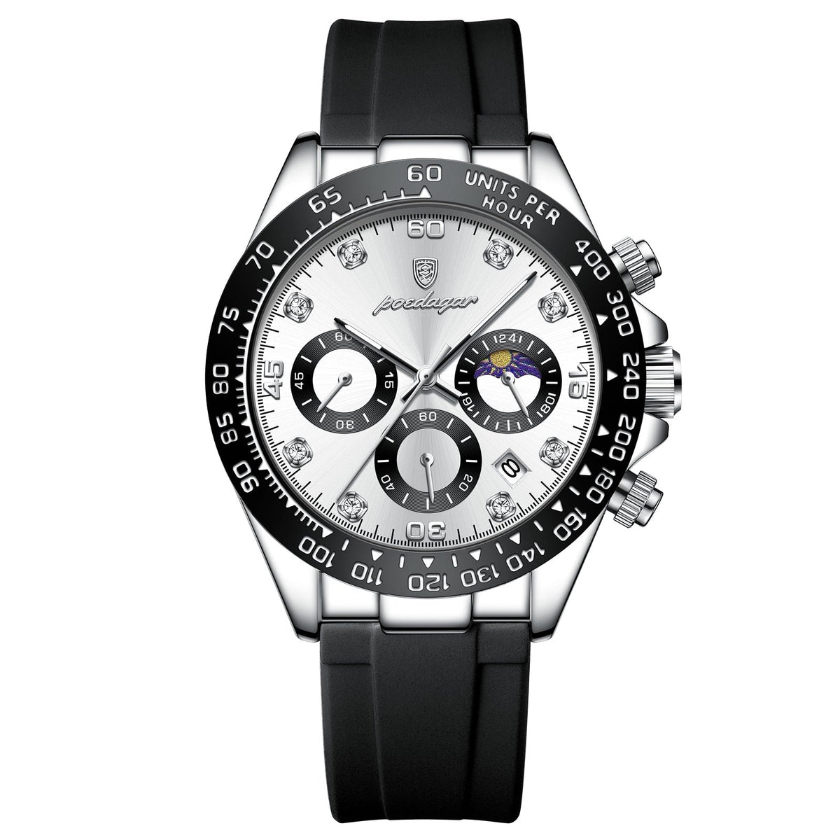 Reloj cronógrafo Poedagar Fase Date