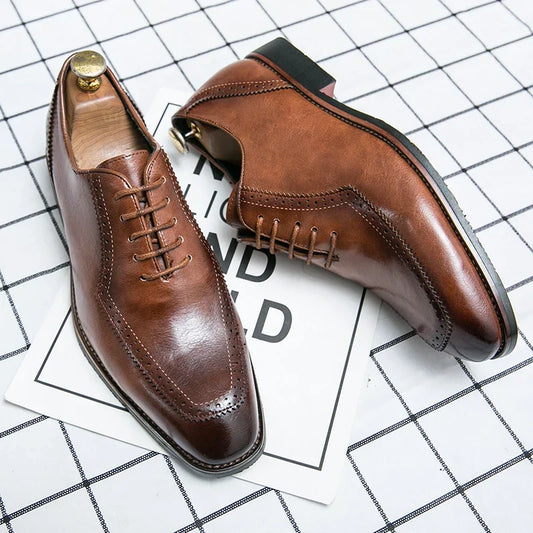 Zapatos de vestir de cuero genuino London
