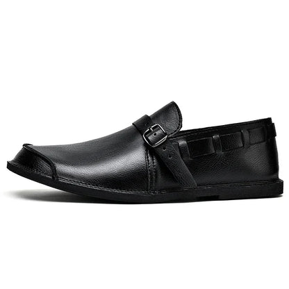 Ferrara Leather Buckle Loafers