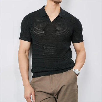Lusso Knitted Polo Shirt