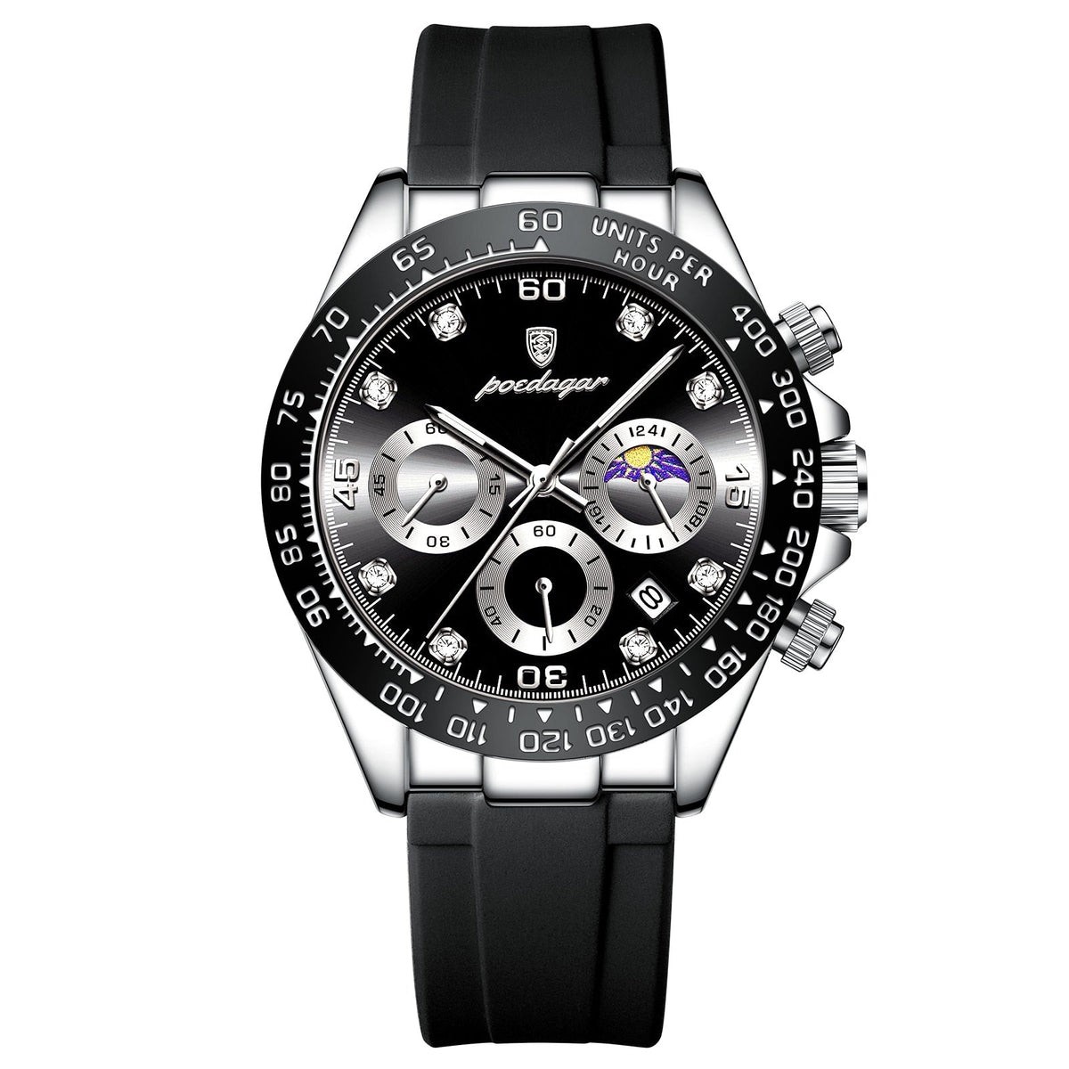 Reloj cronógrafo Poedagar Fase Date