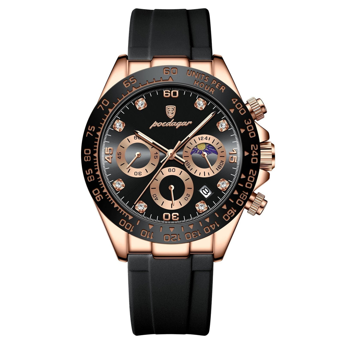 Reloj cronógrafo Poedagar Fase Date
