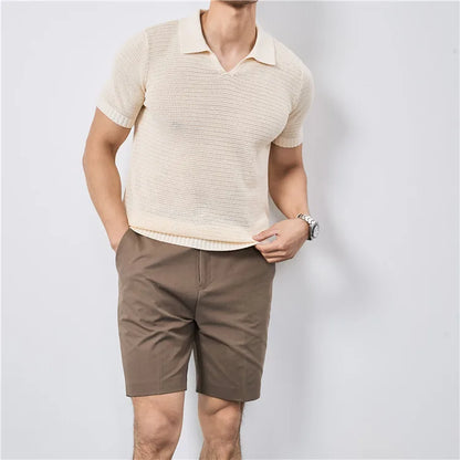 Lusso Knitted Polo Shirt
