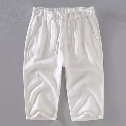 Kyoto Linen Cropped Pants
