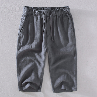 Kyoto Linen Cropped Pants