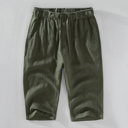 Kyoto Linen Cropped Pants