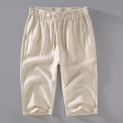 Kyoto Linen Cropped Pants