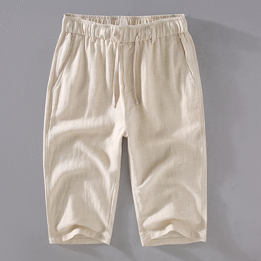 Pantalones capri de lino Kioto