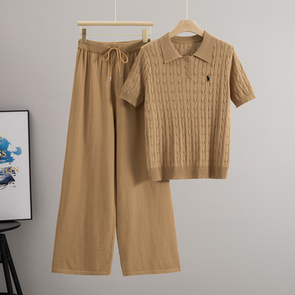 Avery Polo Knit Set