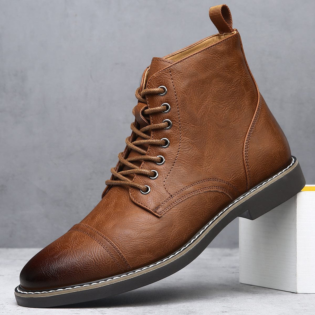 Botas de piel auténtica Bradford