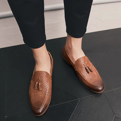 Lombardi Woven Tassel Loafers