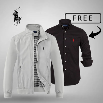 RL Casual Zip-Up Bomber Premium + FREE Jumper or Shirt (Your Choice)