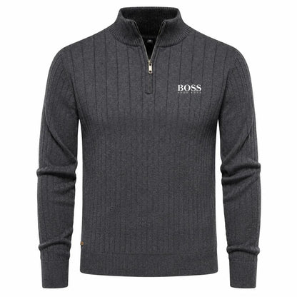 Men's ™ PREMIUM RIBBED QUARTER-ZIP SWEATER