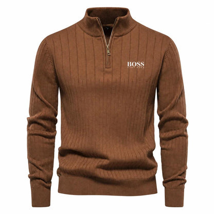 Men's ™ PREMIUM RIBBED QUARTER-ZIP SWEATER