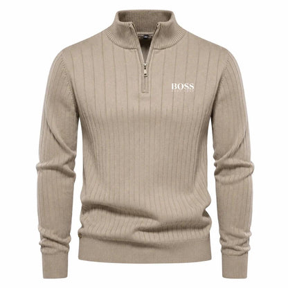 Men's ™ PREMIUM RIBBED QUARTER-ZIP SWEATER