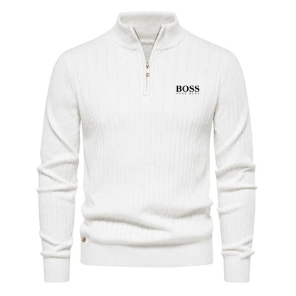 Men's ™ PREMIUM RIBBED QUARTER-ZIP SWEATER