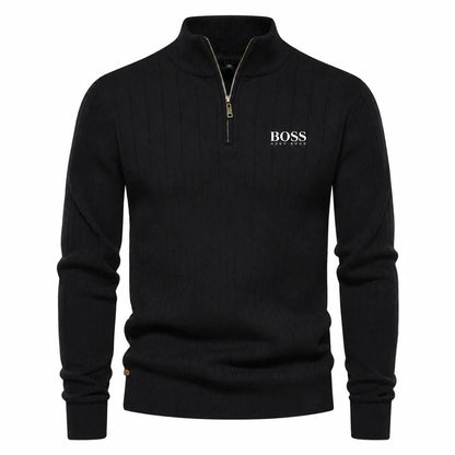 Men's ™ PREMIUM RIBBED QUARTER-ZIP SWEATER