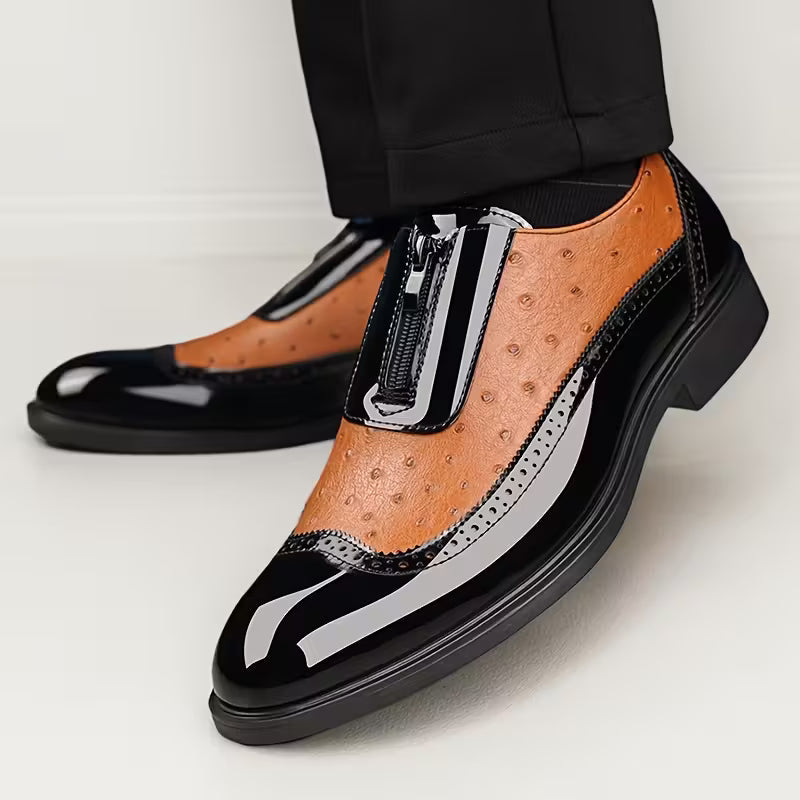 Oxford Ostrich Leather Shoes