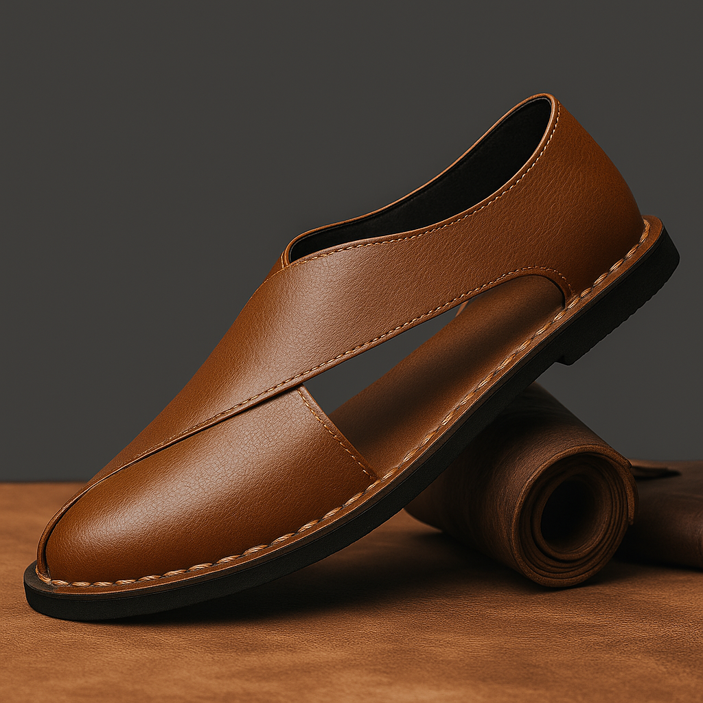 Lusso Italiana Sandalias de Cuero Genuino