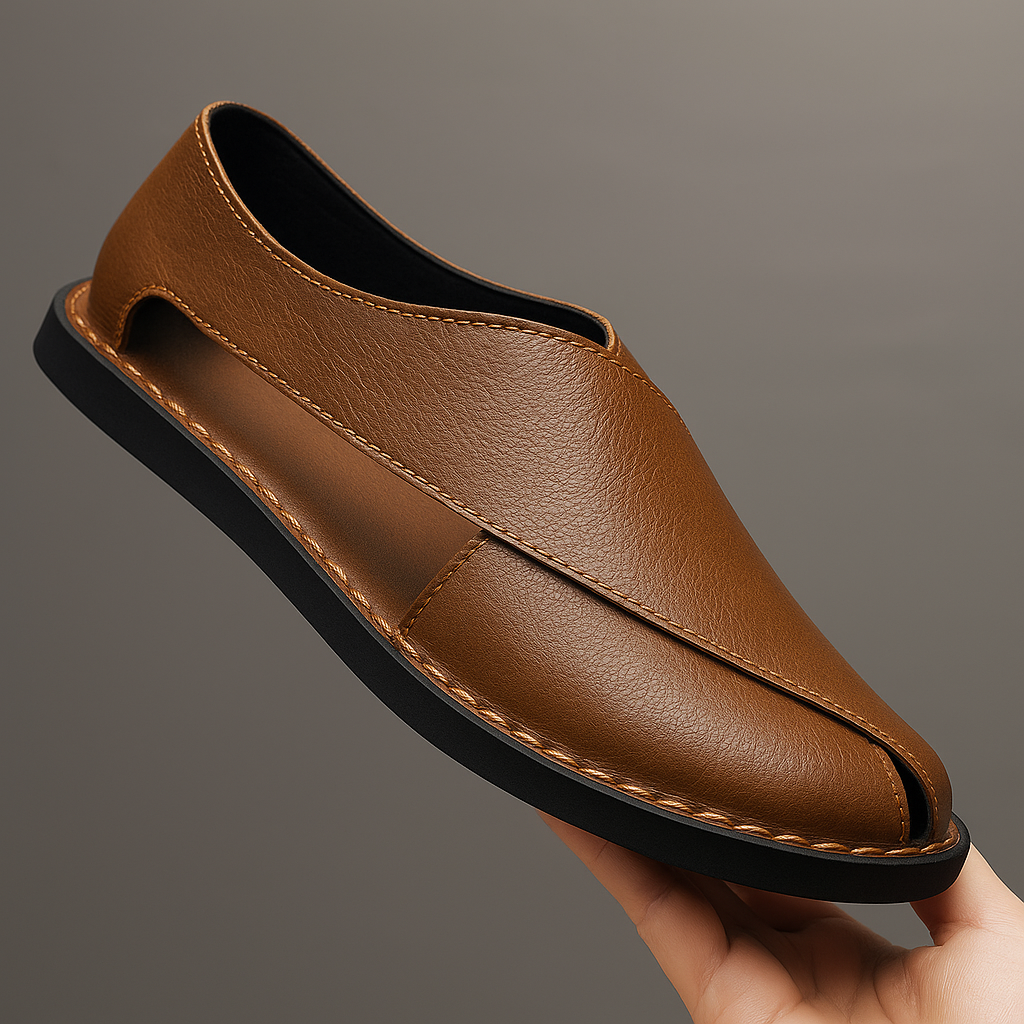 Lusso Italiana Sandalias de Cuero Genuino